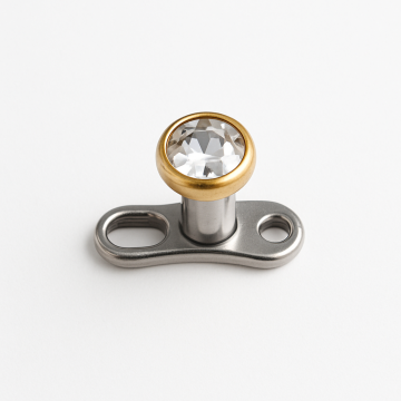 Piercing Titânio Microdermal Zircônia