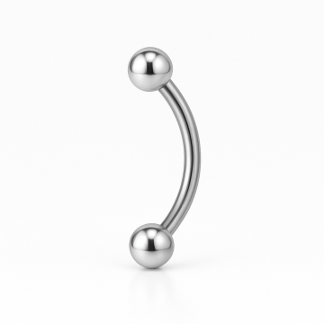 Piercing Titânio Microbell Curvo