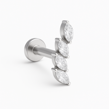 LABRET DE TITANIO 4 NAVETES 1.2X8MM-0